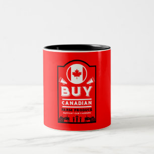 Taza Bicolor Apoya a los agricultores canadienses