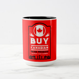 Taza Bicolor Apoya a los agricultores canadienses