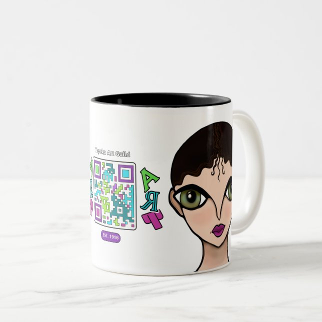 Taza Bicolor Apoyo a Topeka Art Guild Mug (Anverso derecho)