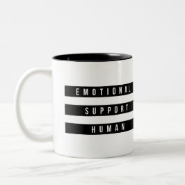 Taza Bicolor Apoyo emocional al discurso Inspirador humano
