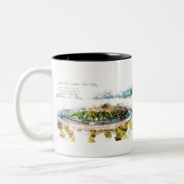 Taza Bicolor Apple Park Aquarell