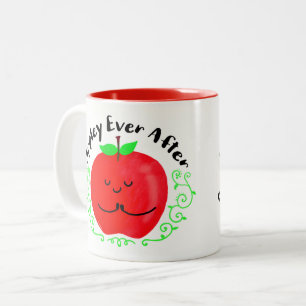 Taza Bicolor Apple positivo hace juegos de palabras - Appley