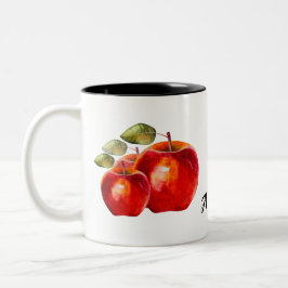 Taza Bicolor Apple roja personalizada