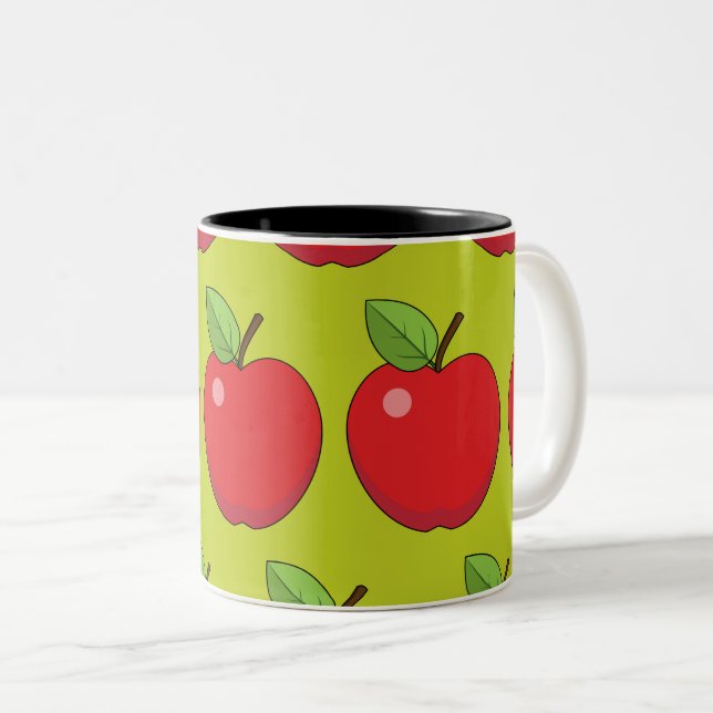 Taza Bicolor Apple Rojo (Anverso derecho)