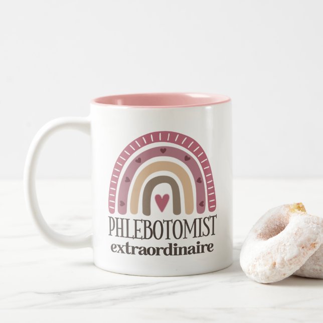 Taza Bicolor Apreciación flebotómica (Con donut)