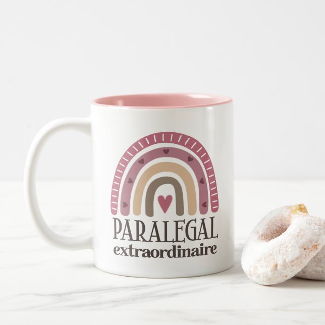 Taza Bicolor Apreciación Paralegal (Con donut)