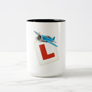 Taza Bicolor Aprender a volar