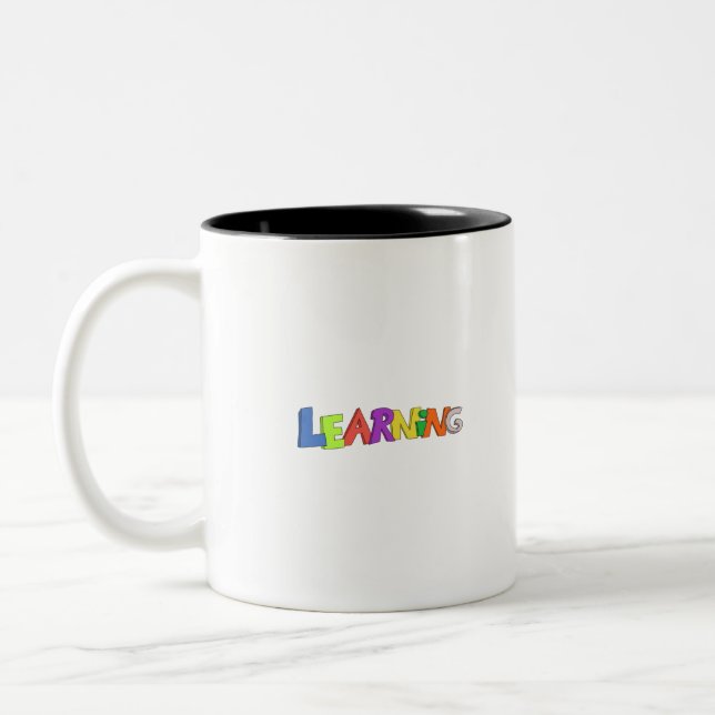 Taza Bicolor Aprender para profesores y niños (Izquierda)