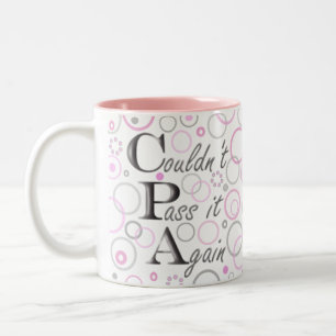 Taza Bicolor ¡Aprobó mis exámenes de CPA! ¡No podía pasarlo