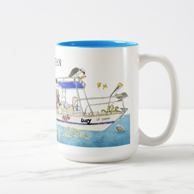TAZA BICOLOR APROXIMADAMENTE MARCA (Derecha)