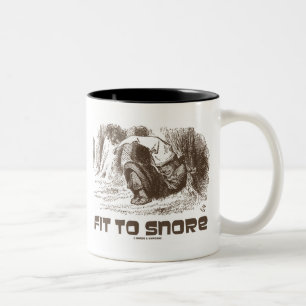 Taza Bicolor Apto Para El Rey Rojo Snoring Sleeping Wonderland