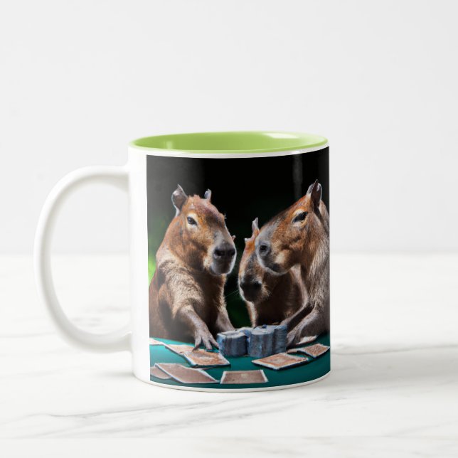 Taza Bicolor Apuestas de Capybaras (Izquierda)