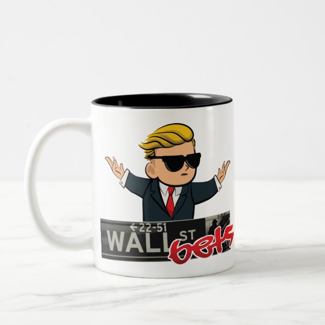 Taza Bicolor Apuestas de Wall Street (Izquierda)
