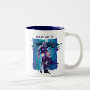 Taza Bicolor Aquaman   Gráfico refractado de Ocean Master King 