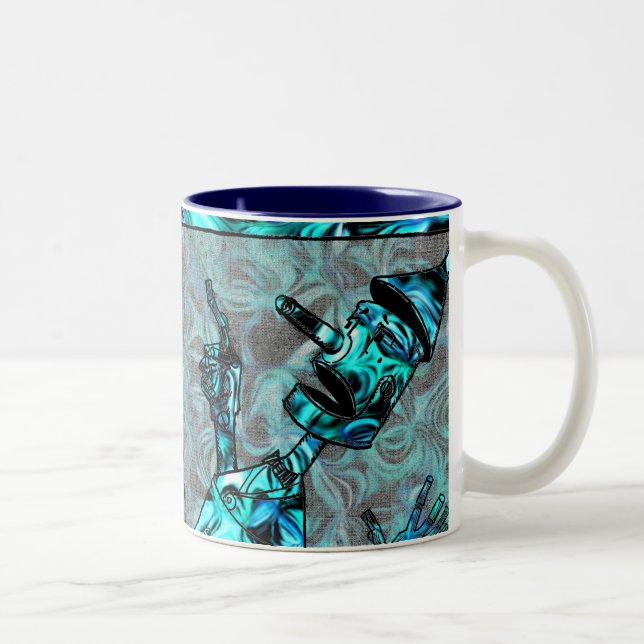 Taza Bicolor Aquamarine Tin Man Mug (Derecha)