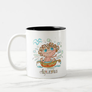 Taza Bicolor Aquarius Personalizado Baby
