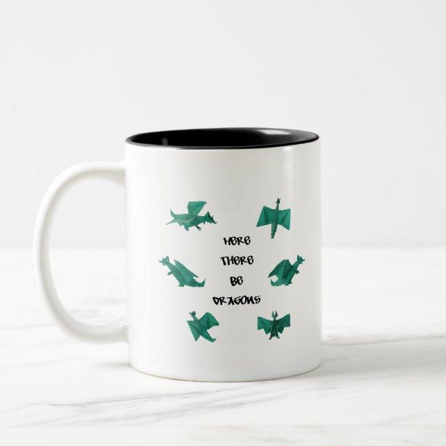 Taza Bicolor Aquí haya dragones (Izquierda)