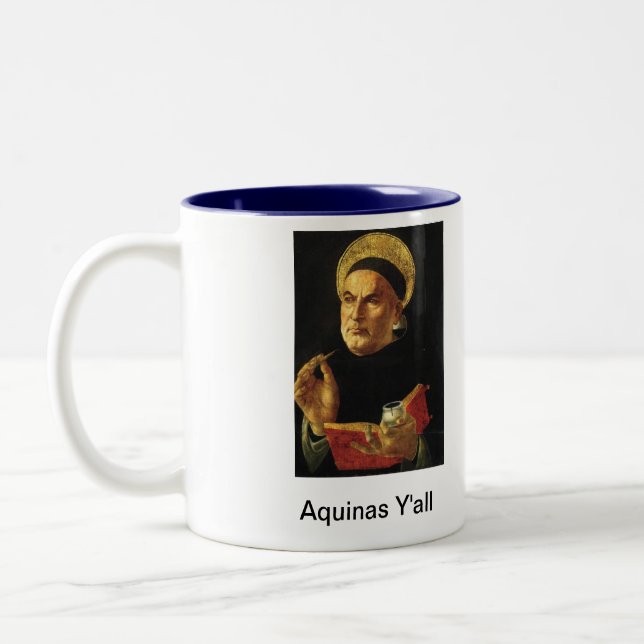 Taza Bicolor Aquinas que usted asalta (Izquierda)