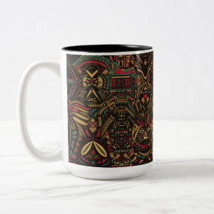 Taza Bicolor Ar. de zafiro cultural "Palabras clave prohibidas