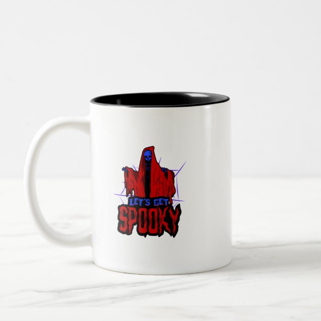 Taza Bicolor Araña de Halloween (Izquierda)