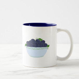 Taza Bicolor Arándanos Azules Silvestres