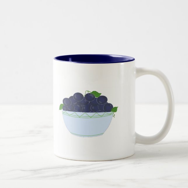 Taza Bicolor Arándanos Azules Silvestres (Derecha)