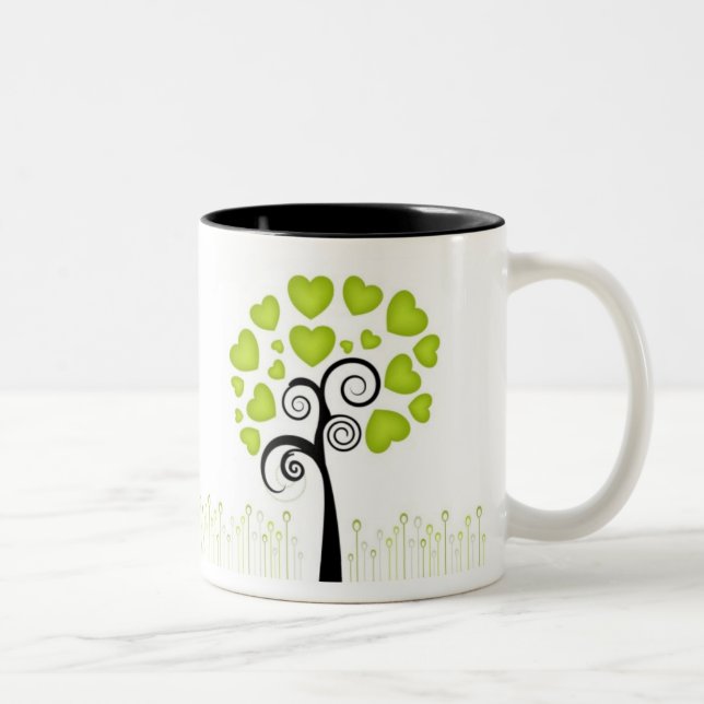 Taza Bicolor Árbol de amor (Derecha)