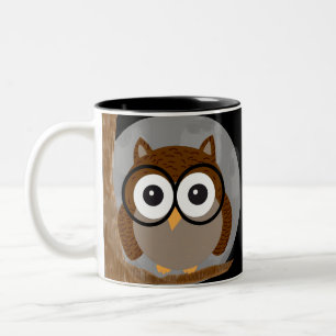 Taza Bicolor Árbol de búho