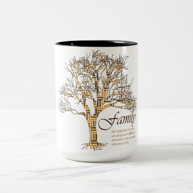 Taza Bicolor Árbol de familia:  Diversas ramas, las mismas (Centro)