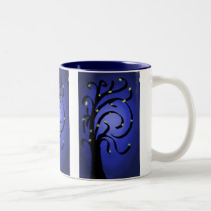 Taza Bicolor Árbol de la mosca del fuego