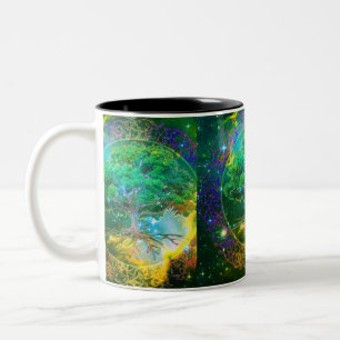 Taza Bicolor Árbol de la salud de la vida