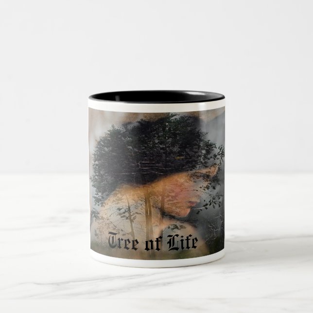 Taza Bicolor Árbol de la vida (Centro)