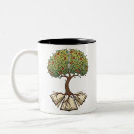 Taza Bicolor Árbol de Mug del Profesor del Conocimiento | Un re