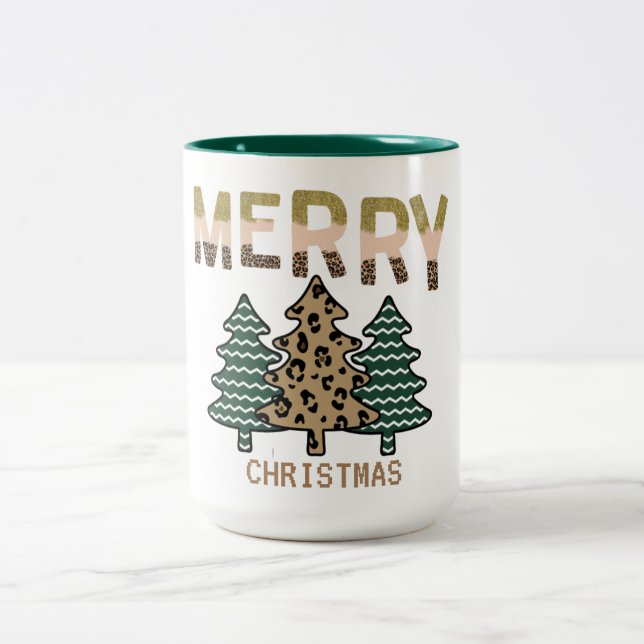 Taza Bicolor Árbol de Navidad (Centro)