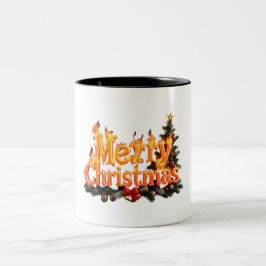 Taza Bicolor Árbol de navidad