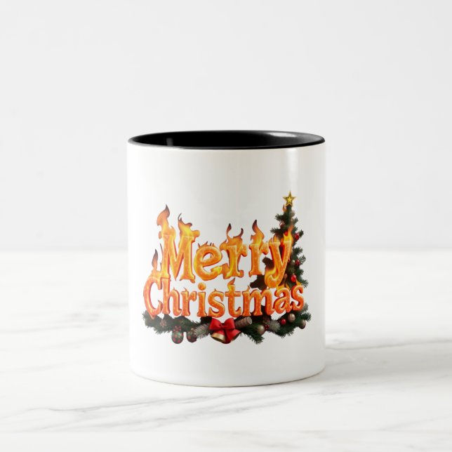 Taza Bicolor Árbol de navidad (Centro)