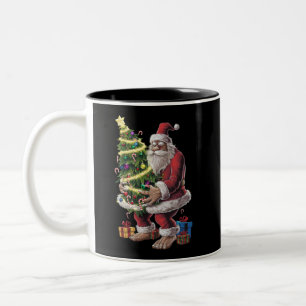 Taza Bicolor Árbol de Navidad de pie grande enciende Navidad Sa