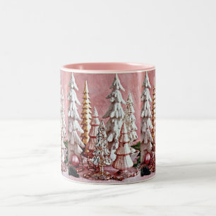 TAZA BICOLOR *****ÁRBOL DE NAVIDAD DEL AMANTE DE PINK*** ESPEC