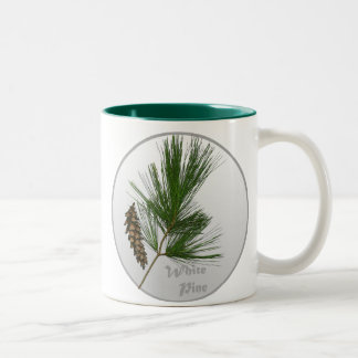 Taza Bicolor Árbol de pino blanco