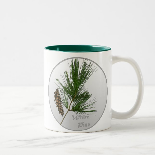 Taza Bicolor Árbol de pino blanco (Derecha)