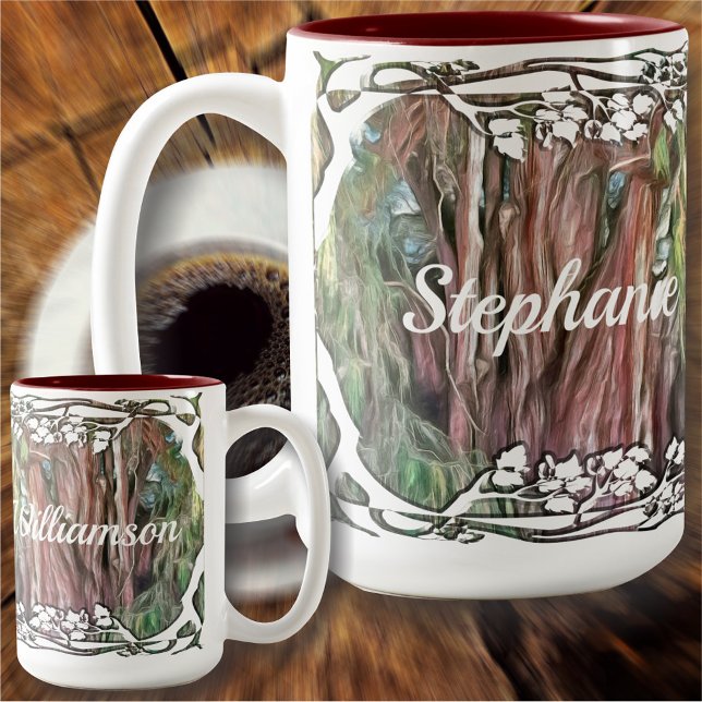 Taza Bicolor Árbol de Tule Oaxaca OAX1 (Subido por el creador)