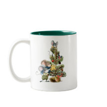 Árbol decorativo de ratones navidades