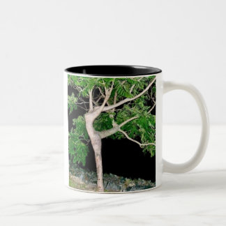 Taza Bicolor Árbol del chica de baile