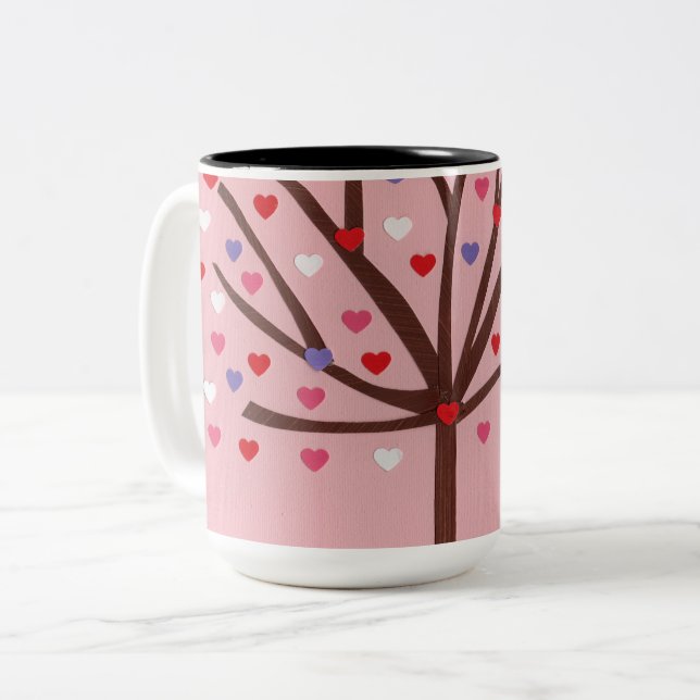 Taza Bicolor Árbol del Corazón (Anverso izquierdo)