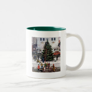 Taza Bicolor Árbol en plaza
