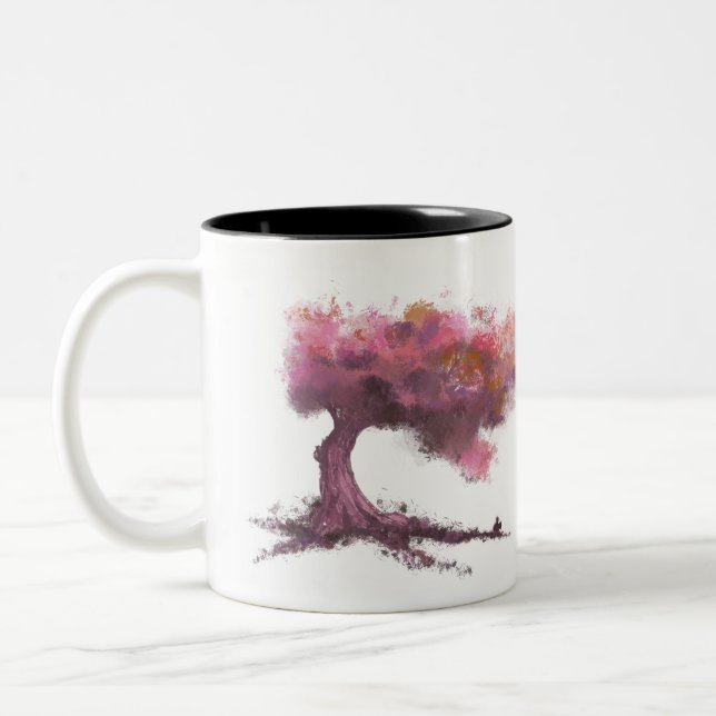 Taza Bicolor Árbol mágico y ardilla (Izquierda)