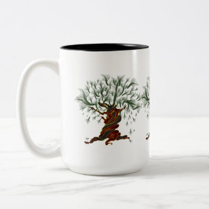 Taza Bicolor Árbol torcido