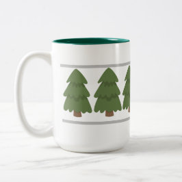 Taza Bicolor Árbol verde