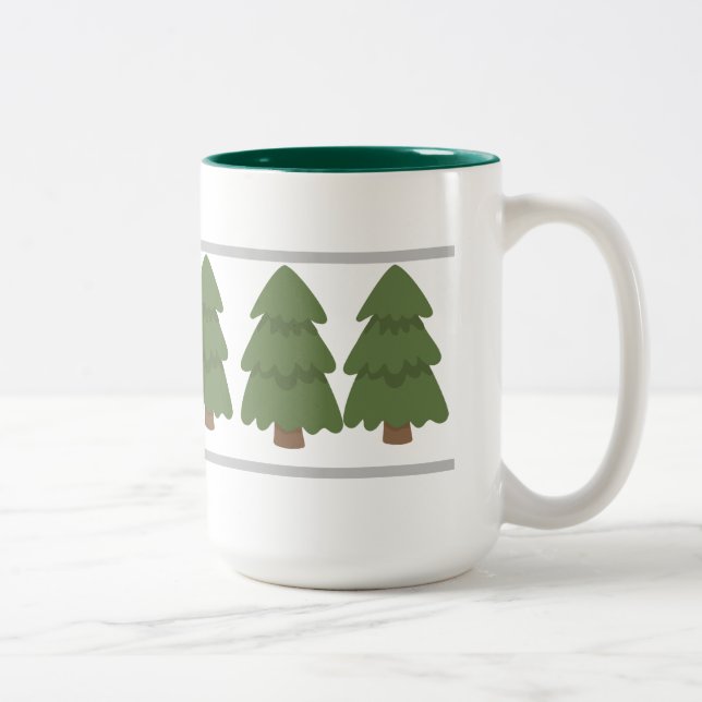 Taza Bicolor Árbol verde (Derecha)