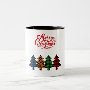 Taza Bicolor arbolado de navidad
